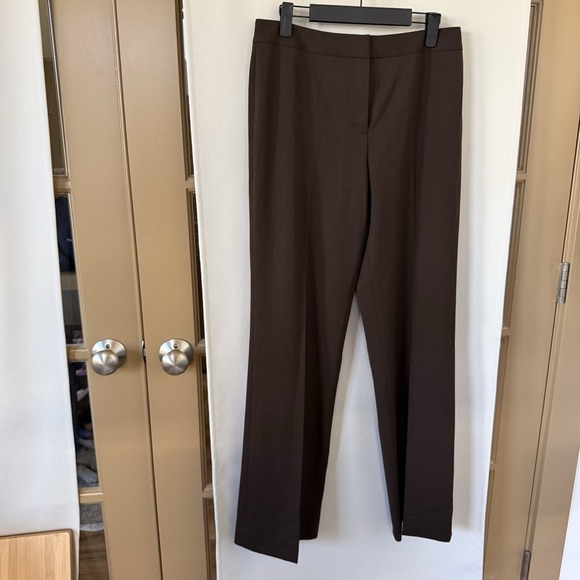 Lafayette 148 Women's 6 Brown Wide Boot Cut Wool Blend Dress Pants Slacks Lafayette 148 Women's 6 Brown Wide Boot Cut Wool Blend Dress Pants Slacks
